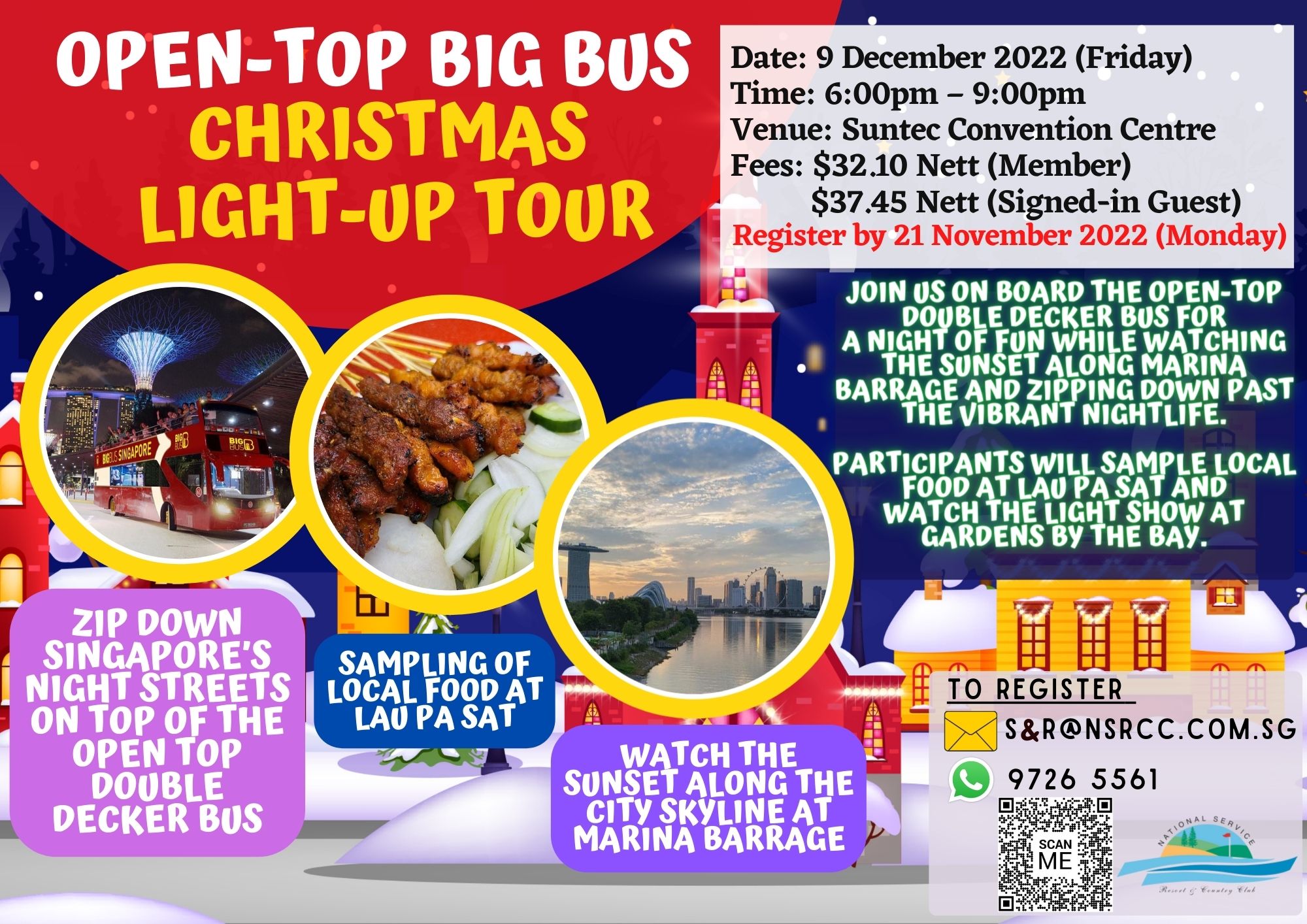 OpenTop Big Bus Christmas LightUp Tour National Service Resort